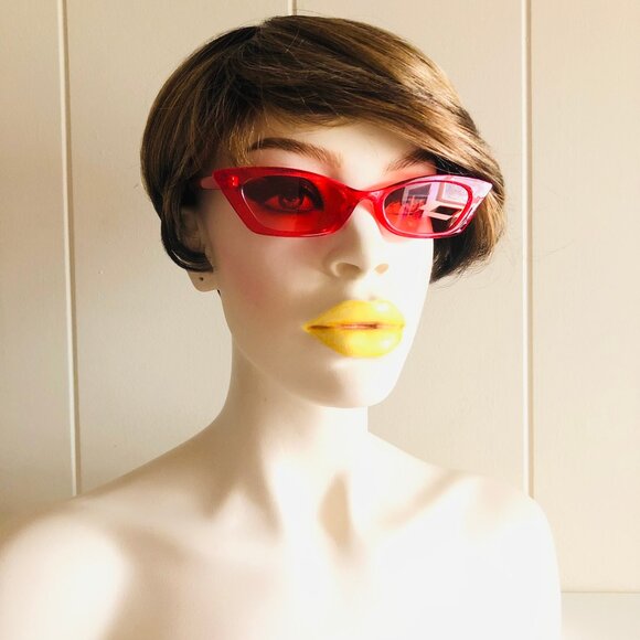 Slim Cat Eye Sunglasses - Picture 4 of 13